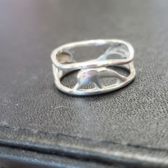 Marsala Company sterling silver dolphin ring size 8.5 - Picture 5 of 10